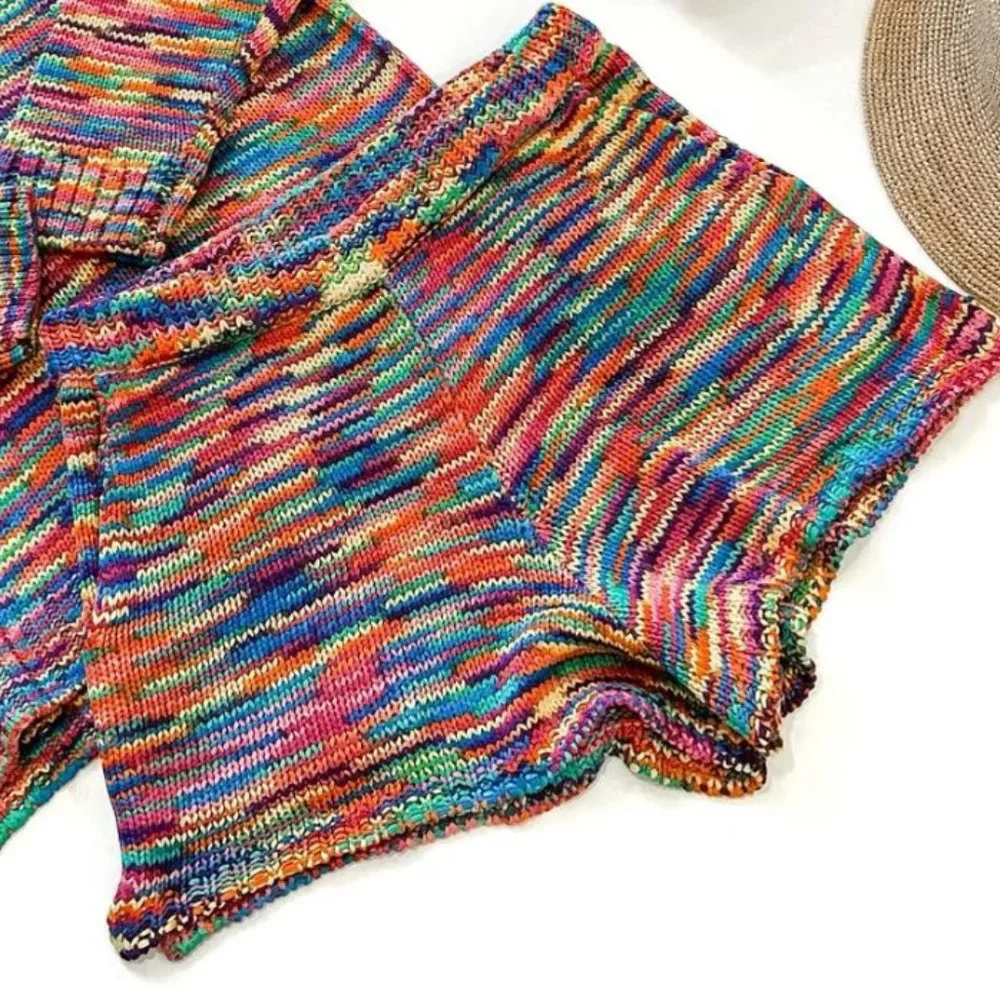 Show Me Your Mumu Boardwalk Shorts - Colorful Knit - Picture 2 of 2
